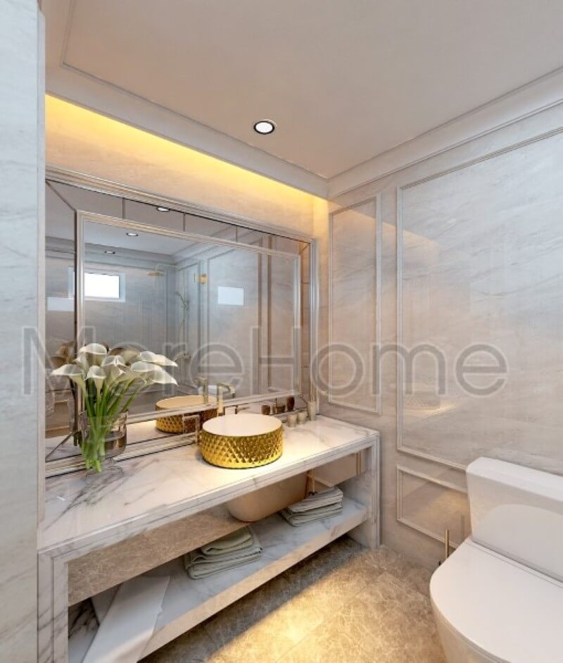 Đá nhân tạo ốp tủ lavabo cao cấp đá ốp lavabo