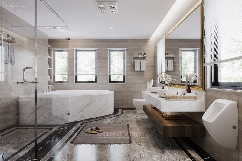 bàn đá lavabo 2 tầng